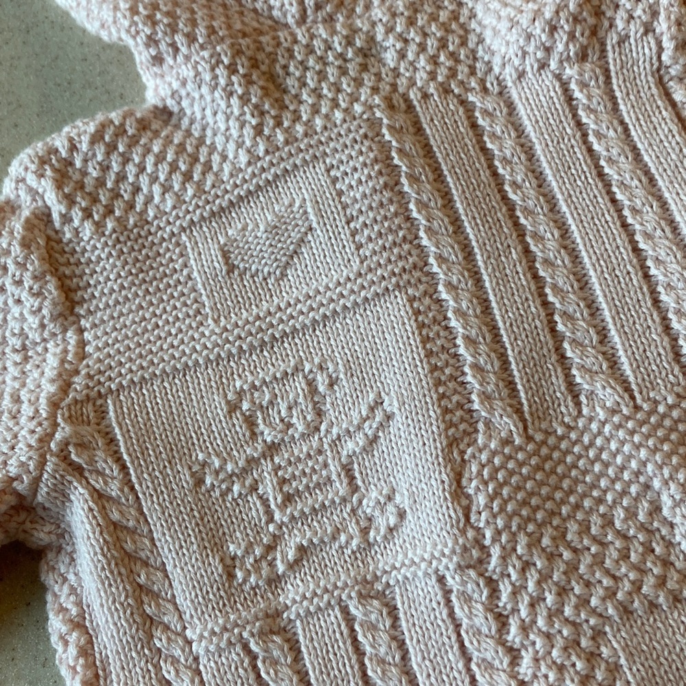 NWT Ralph Lauren Baby Pink Knit Hooded Sweater Size 12 Months - Picture 9 of 16